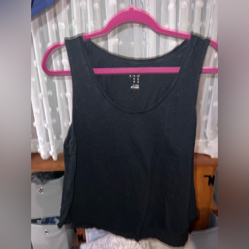Black tank top